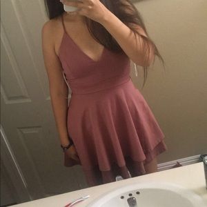 Mauve pink dress